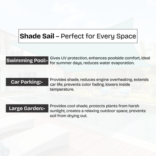 uses of shade sails