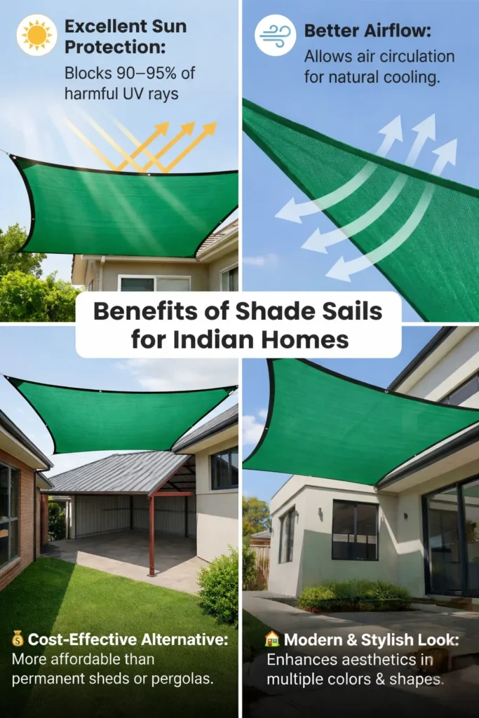 green shade sails