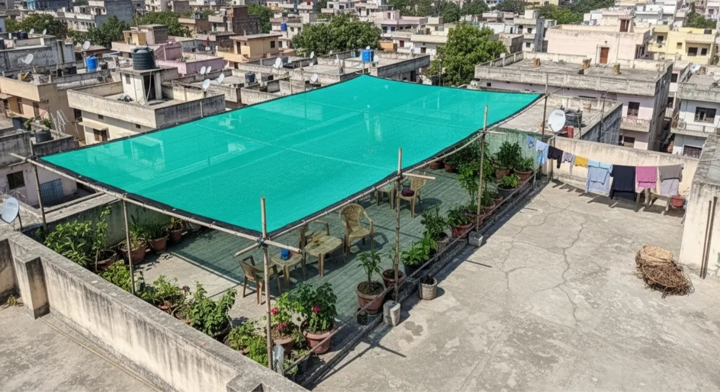 shade net for terrace garden