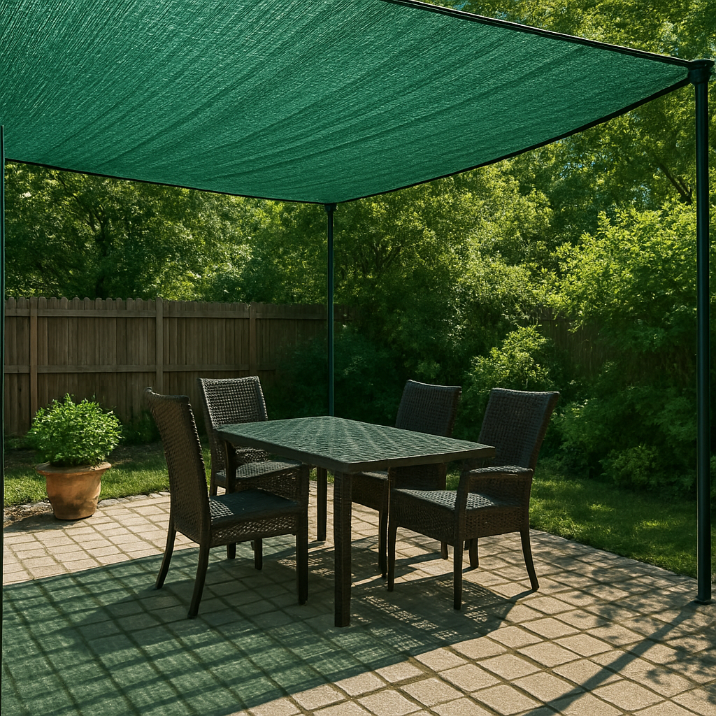 Green Shade Net: Understanding the Impact of Density and Size