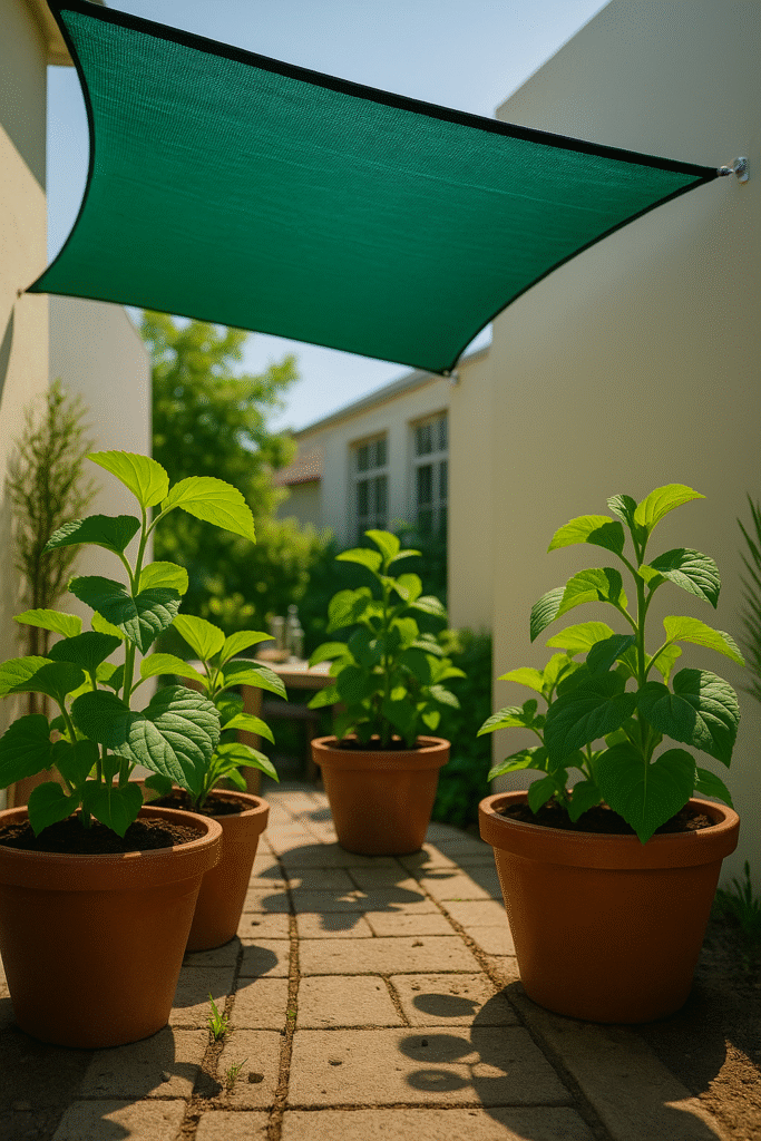 outdoor shade sails