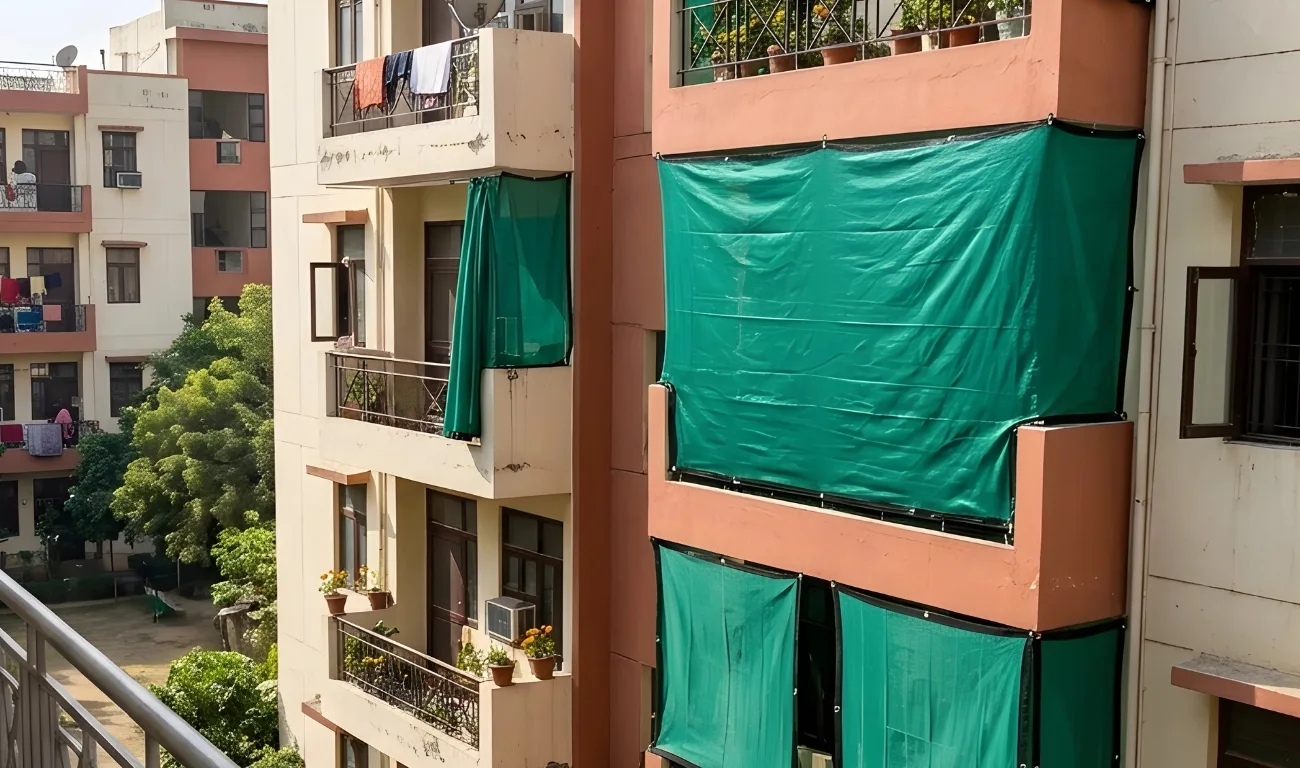 UV-protected balcony nets