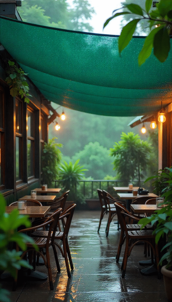 outdoor shade sails