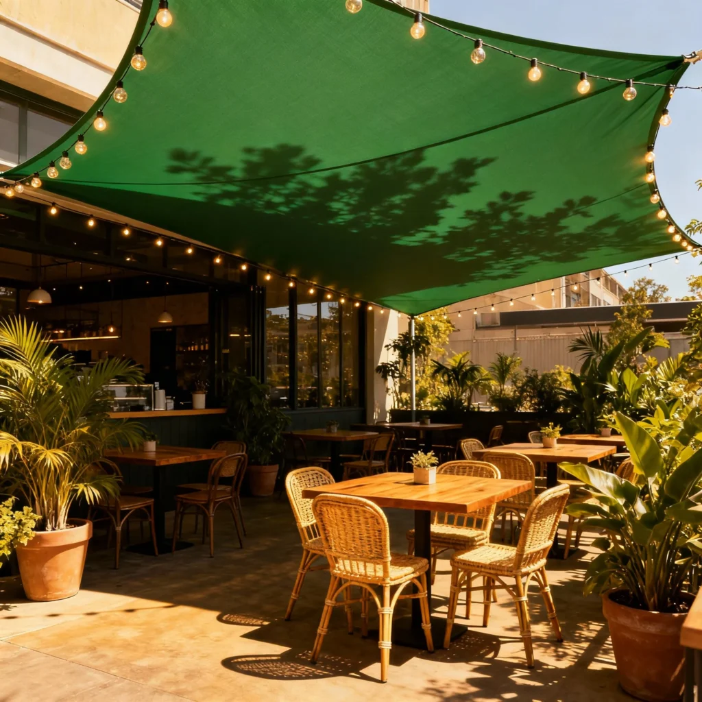Outdoor Cooling Ideas for Cafes & Restaurants Using Shade Sails