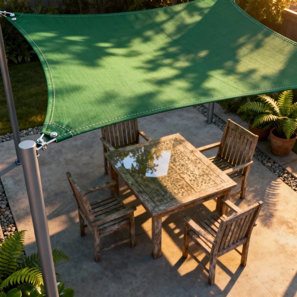 green shade sails