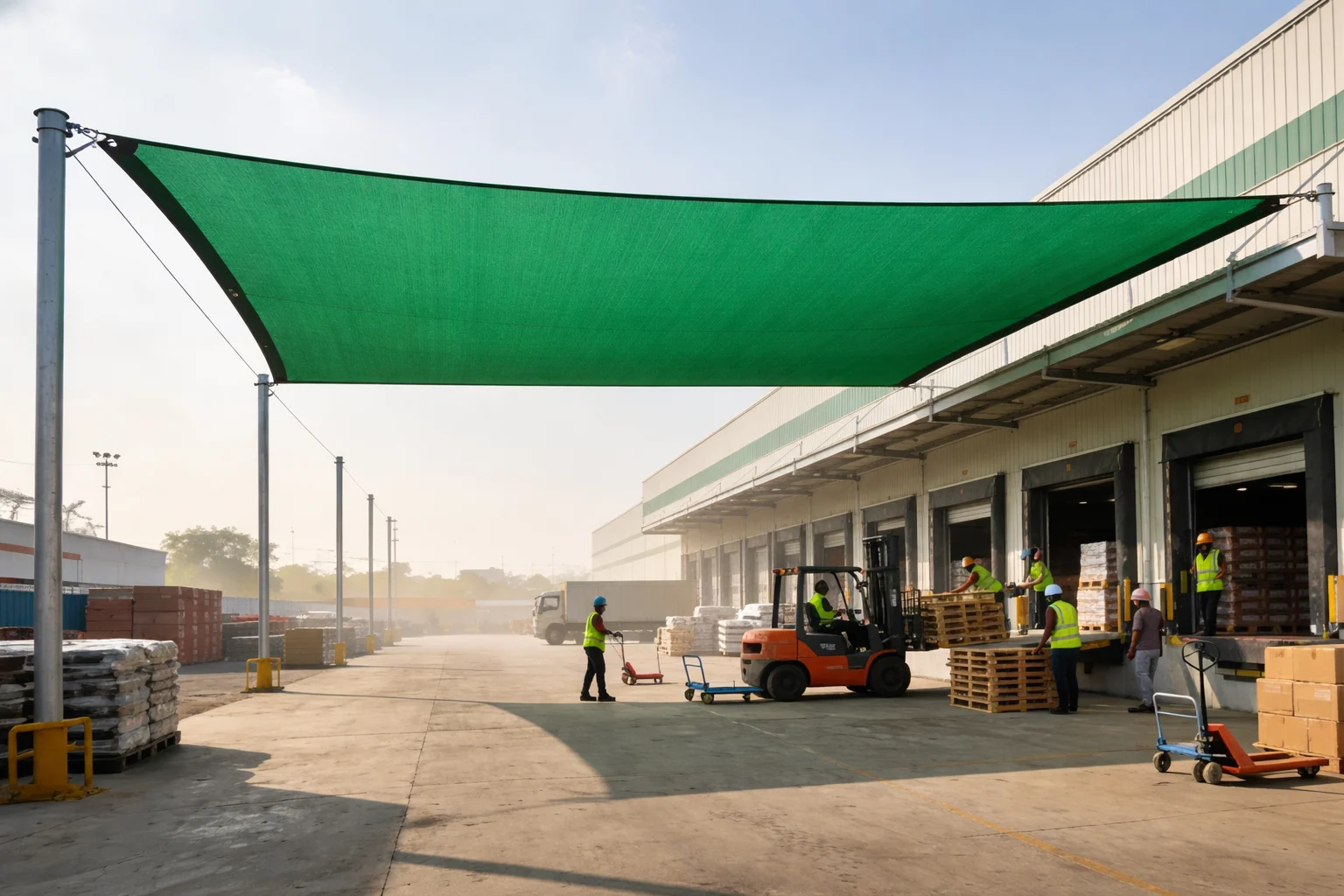 90% Heavy-Duty Green Shade Nets