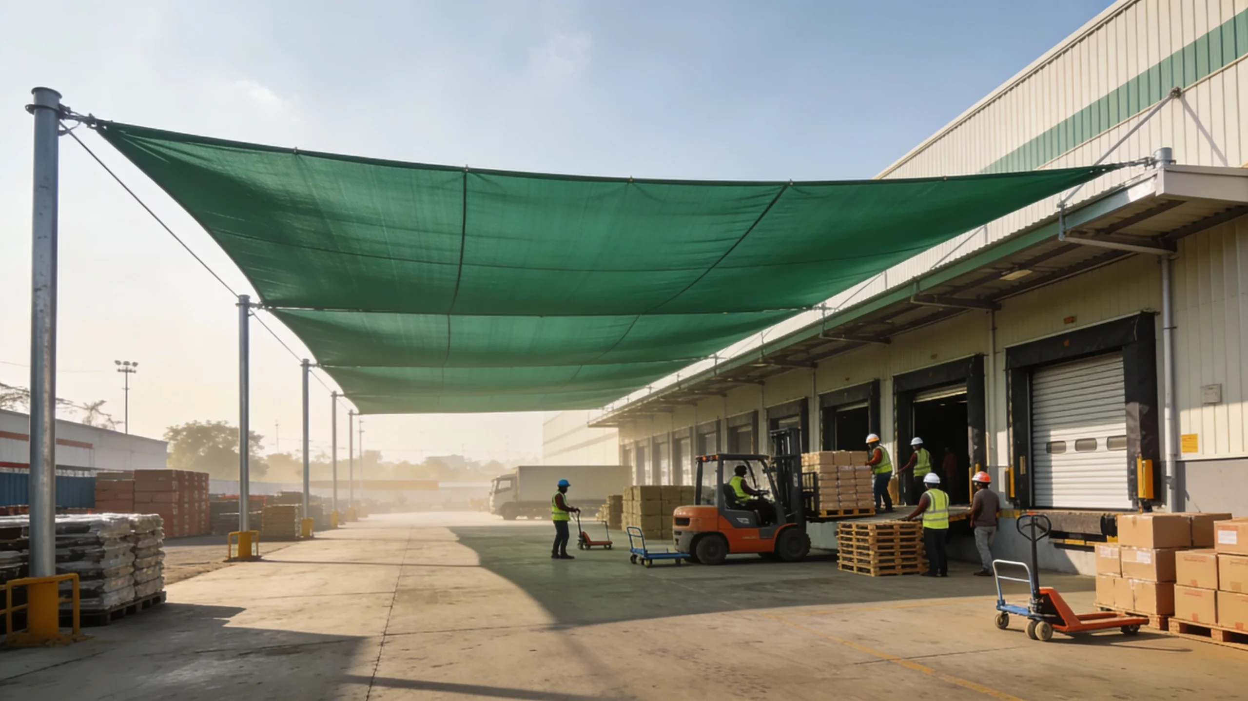 90% Heavy-Duty Green Shade Nets
