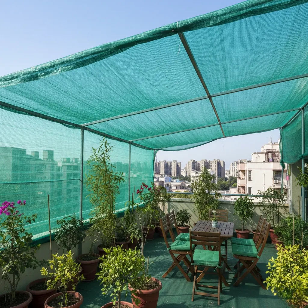 Green Shade Net for Terrace