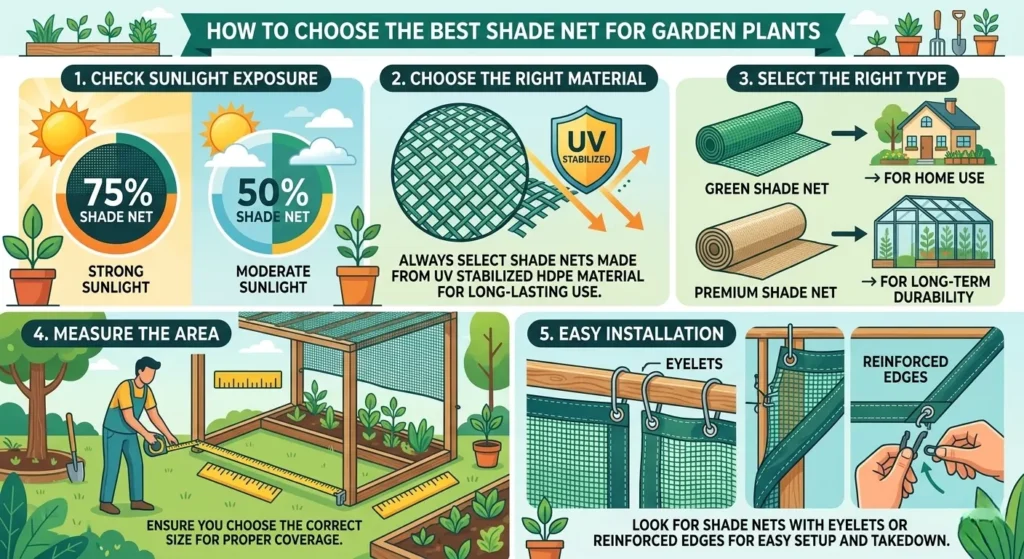 Shade Net for Garden Plants