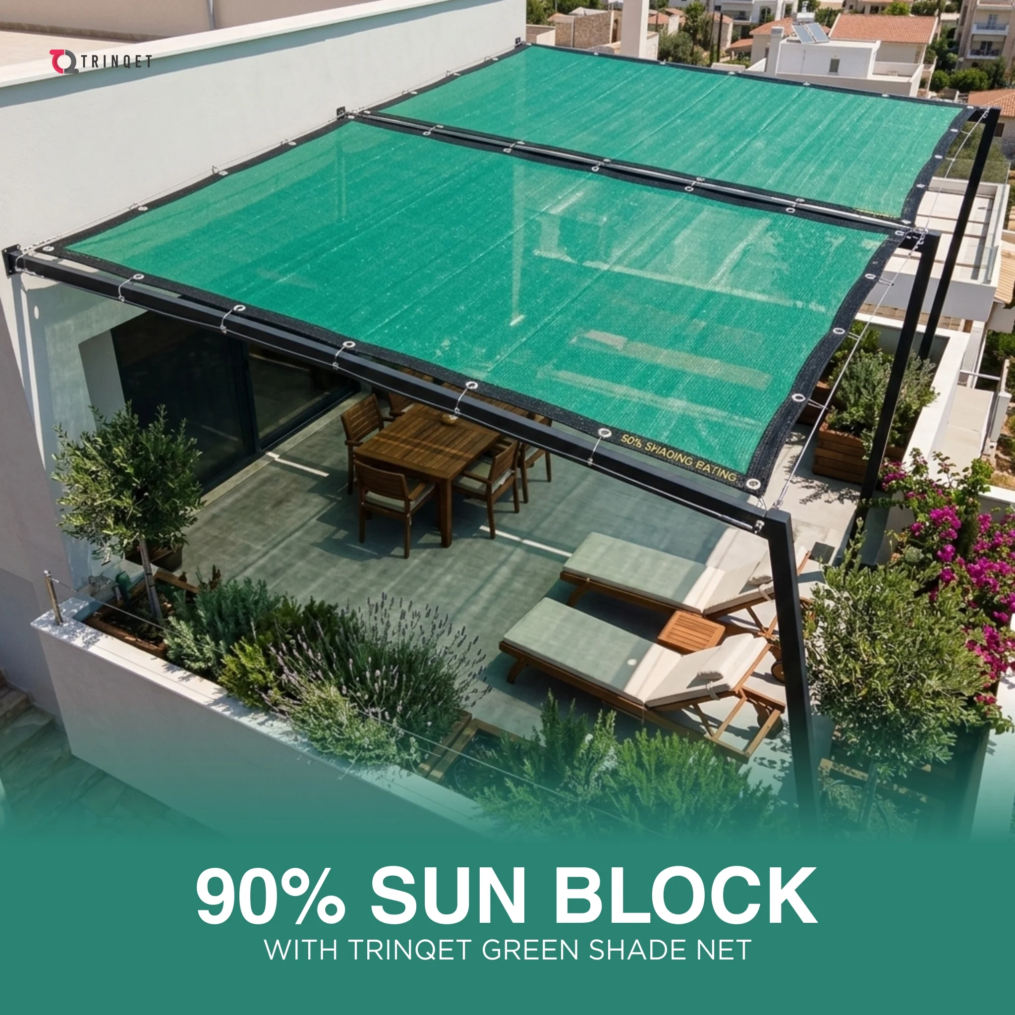 green shade net for balcony