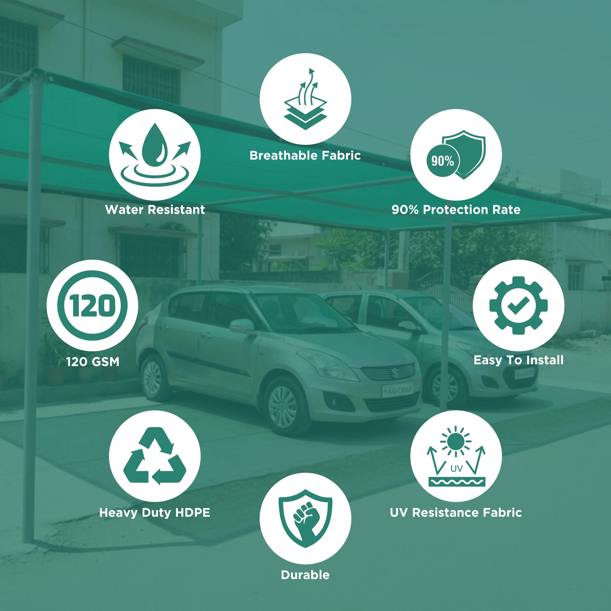 car parking shade net