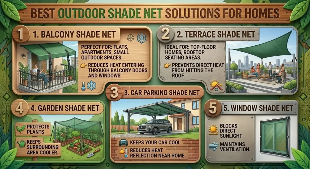 outdoor shade net