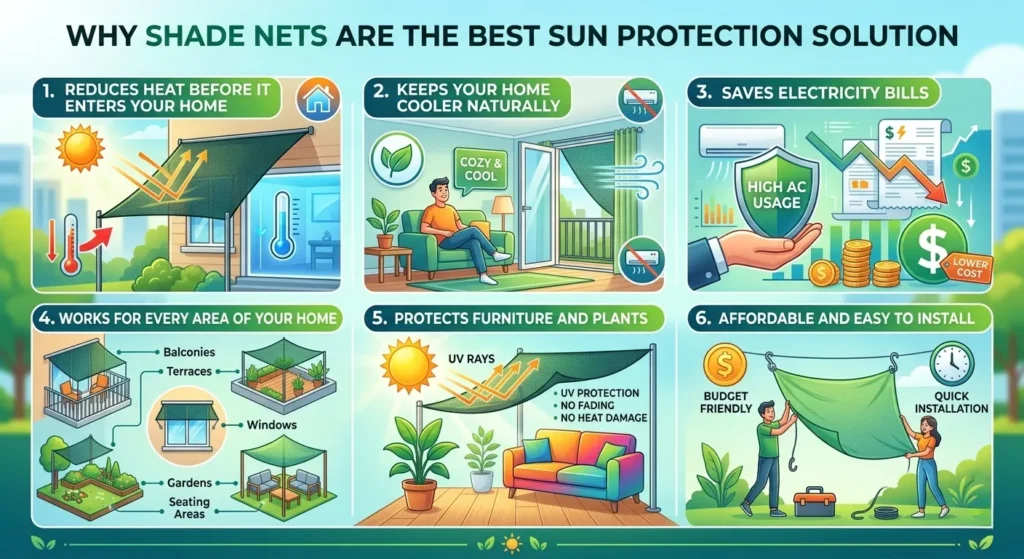 why are shade nets are the best sun protection solution